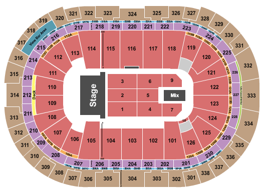 Lenovo Center Trans-Siberian Orchestra Seating Chart